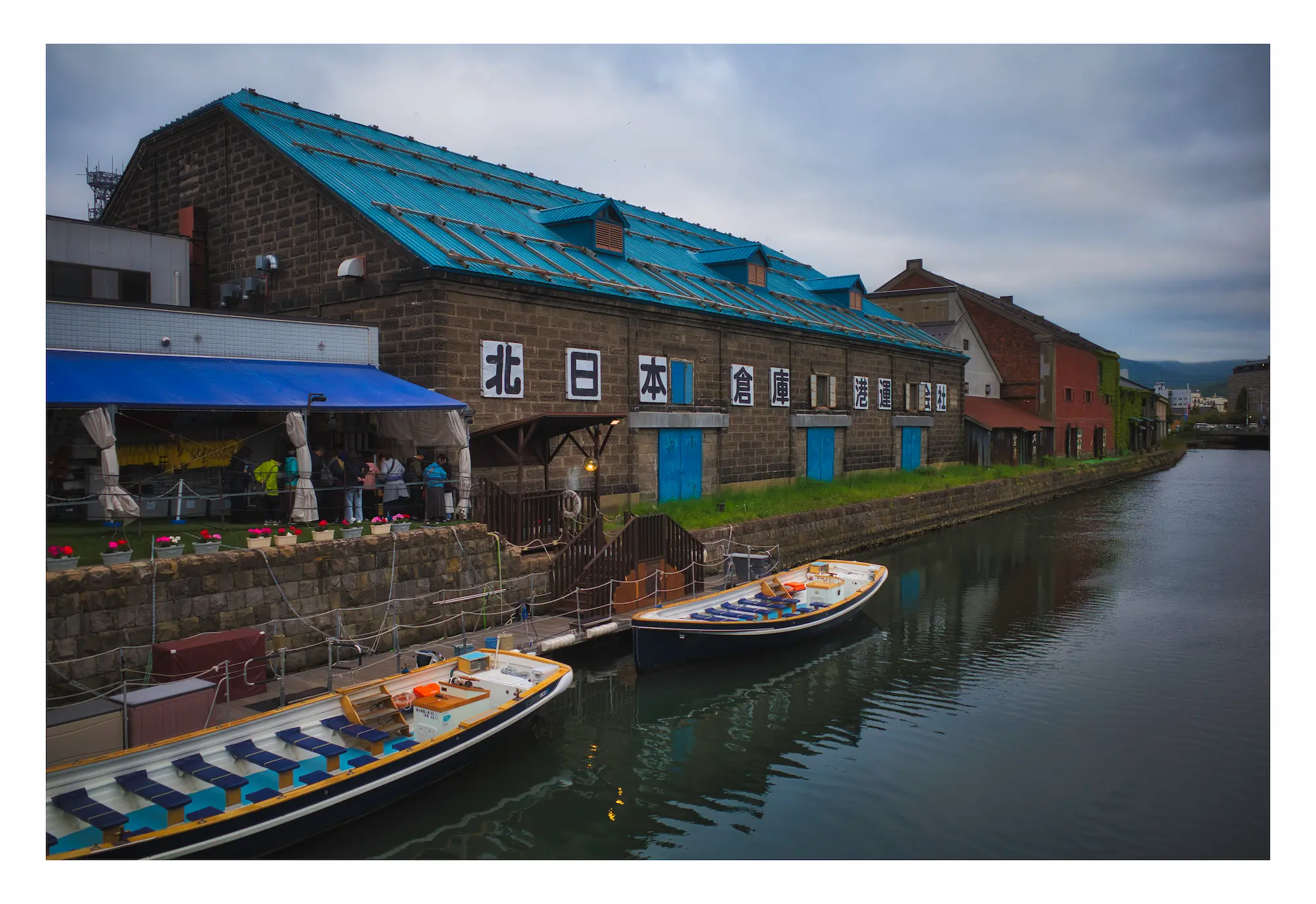 Otaru, Japan canals and old warehouse restaurants